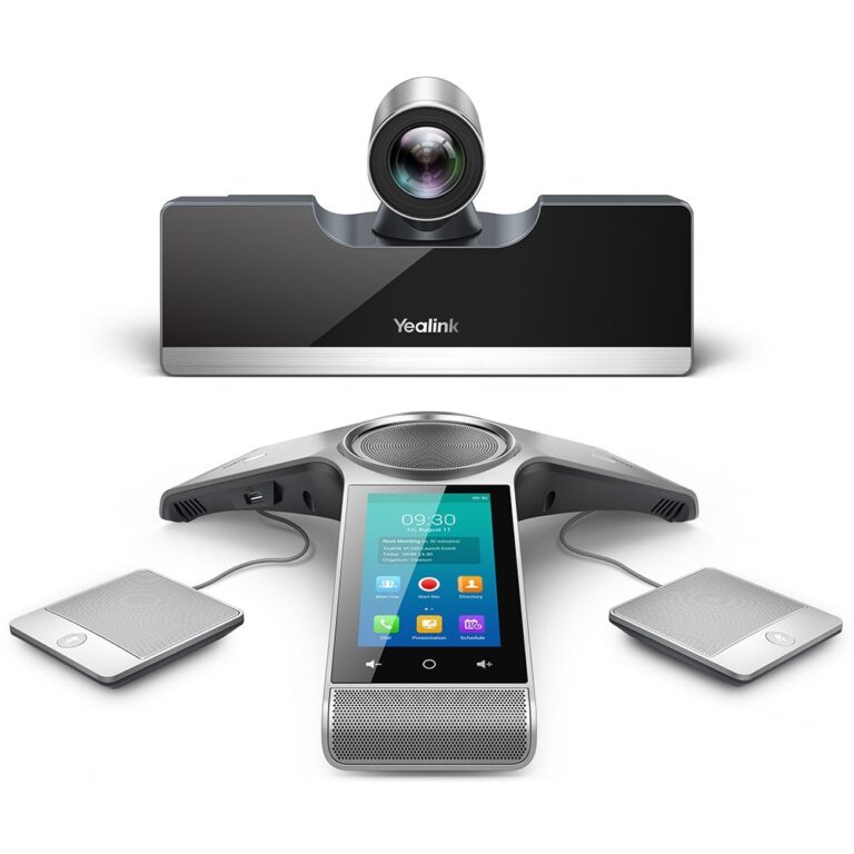 Videokonferencijska rješenja prikazana kao videokonferencijska kamera i mikrofon koji su bitan dio svakog meetinga.